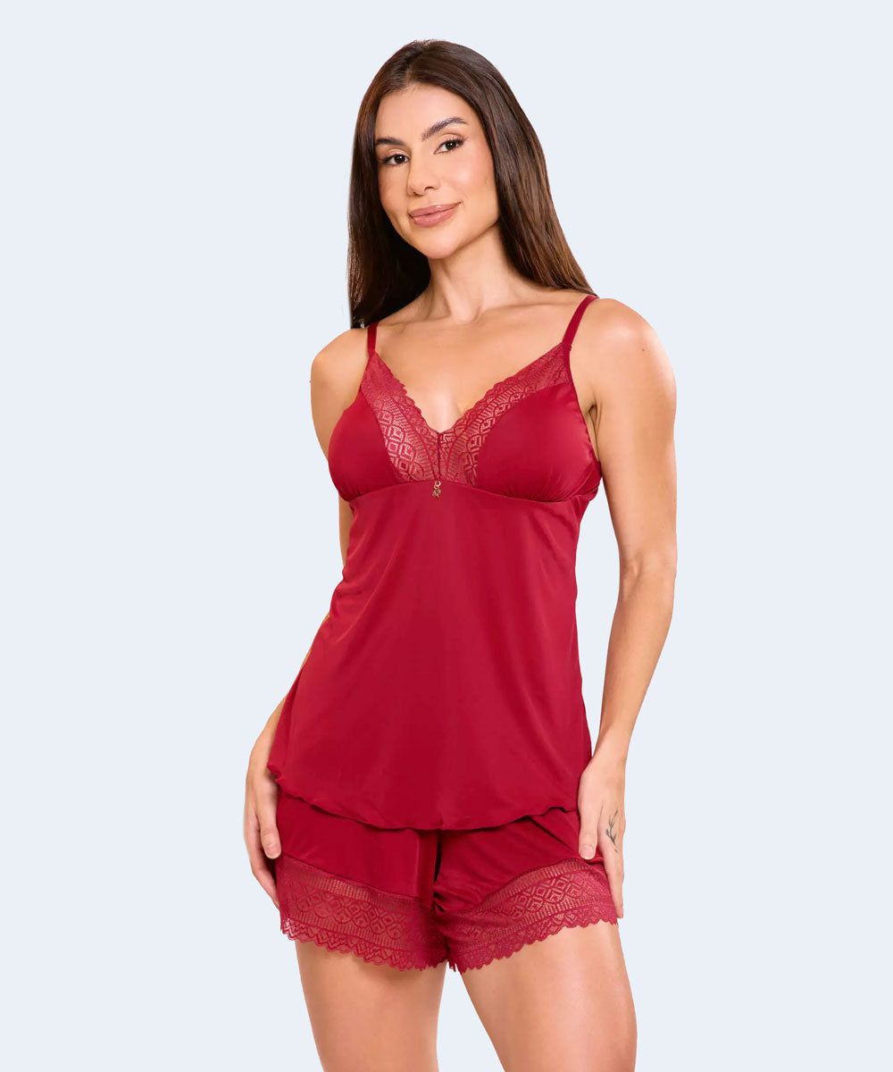 Short Dool Liganete com Renda - Mimar
